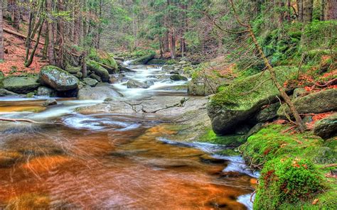 Free Download Water Autumn Mumlava The Giant Mountains Czech