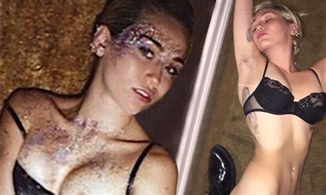 Miley Cyrus Strips Down To Her Underwear As She Recreates Raunchy