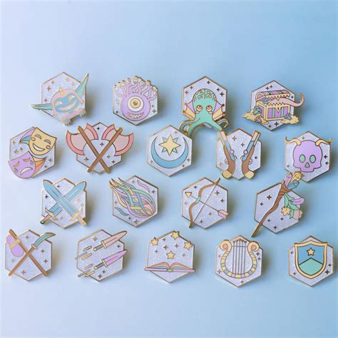 Art I Made A Series Of Cute Dandd Enamel Pins Dnd Pretty Pins
