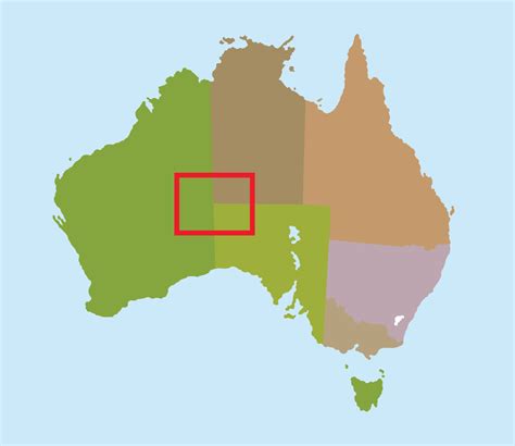 Australien Kartenrand