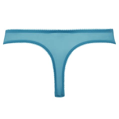 Gossard Superboost Lace Sheer Thong Panty Moonlight Blue 7716 Lavinia Lingerie