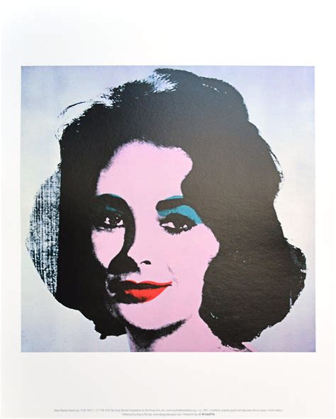 Andy Warhol Liz 1963 Poster Kunstdruck Bei Germanpostersde