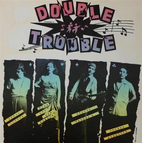 Stevie Ray Vaughan Signed Double Trouble Tour Poster P