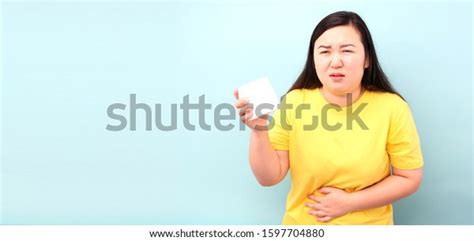 Asia Woman Diarrhea Symptom Sick Woman Stock Photo 1597704880