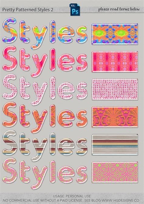 Freebie Photoshop Layer Styles Hg Designs