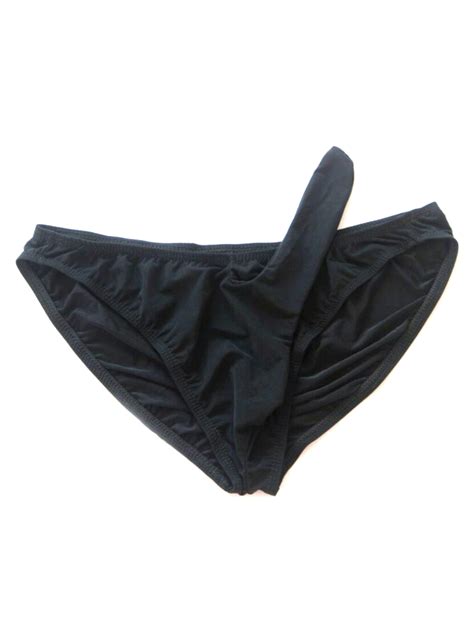 upairc mens sexy lingerie ice silk briefs nightwear full coverage underwear summer breathable
