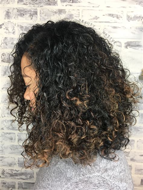 Balayage On Natural Curly Hair Curly Hair Styles Curly Hair Styles