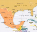 Gulf of Mexico political map - Ontheworldmap.com