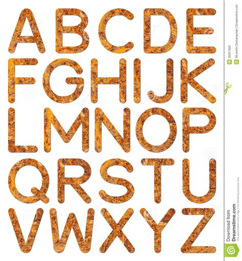 Independent uk oral health charity. Font Stone Wall Texture Alphabet A To Z Stock Photo ...