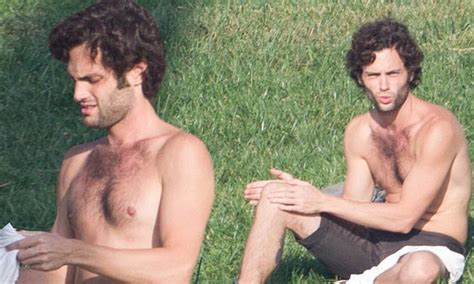 Penn Badgley Shows Off His Toned Physique And Not Much Else As He