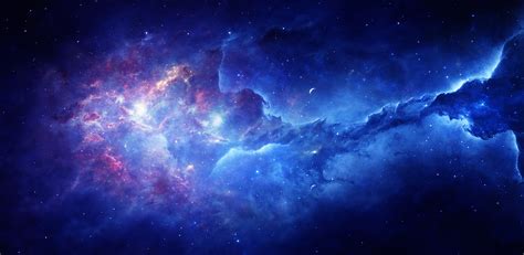 Papel De Parede Espaço Nebulosa Estrelas Universo Colorida