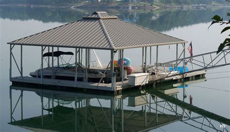 Covered Docks Roof Covered Boat Docks H9 Flotation Systems