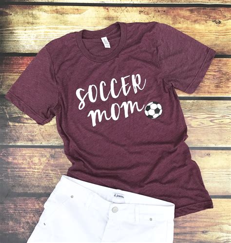 Soccer Mom Soccer Mom Long Sleeve Shirt Soccer Tee Etsy Sports Shirts Soccer Mom