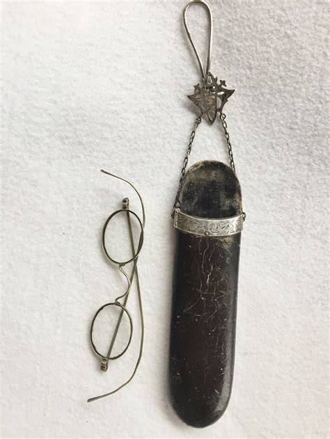 Victorian Eyeglass Chatelaine With Silver Spectacles Etsy