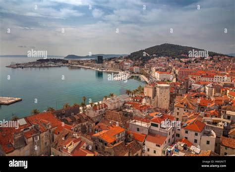 Split Croatia Beautiful Romantic Old Town Of Split During A Sunny Day