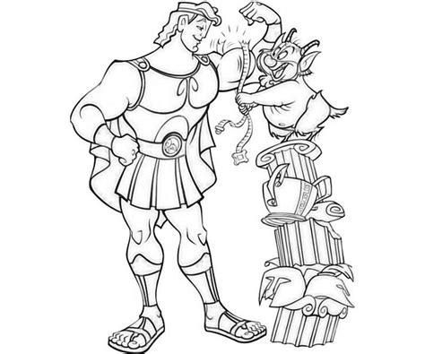 Hercules And Meg Coloring Pages At Free Printable