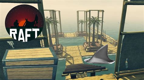 Raft Storage Chest Update Sharks Attack The Pool Side Housing Building