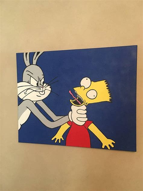 Bugs Bunny Strangles On Bart Simpson By Chrissalinas35 On Deviantart