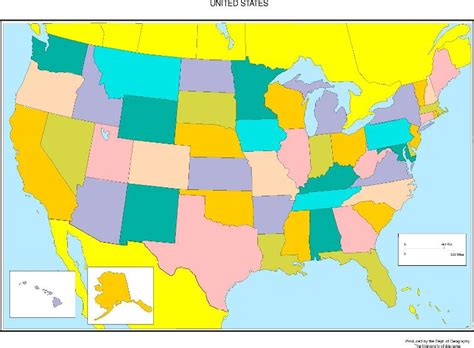 United States Blank Map