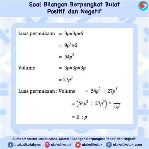 Contoh Soal Bilangan Bulat Positif Kuy Belajar