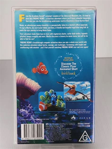Finding Nemo Vhs Video Tape Walt Disney Pictures Eur