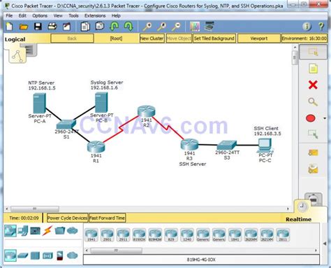 2613 Packet Tracer Configure Cisco Routers For Syslog Ntp And