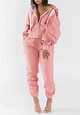 2020 Sweat Suit Baggy French Terry Sweatsuit Zip Up Hoodie And Pants 2 ...