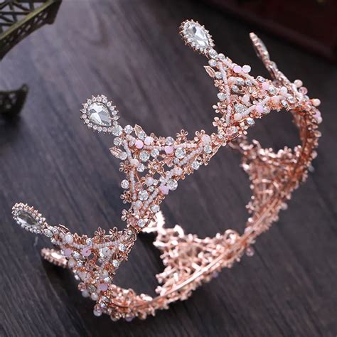 Cc Tiaras And Crowns Big Cz Luxury Rhinestone Princess Engagement Wedding Hair Accessories For