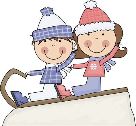 Kids Playing In Snow Clipart Clip Art