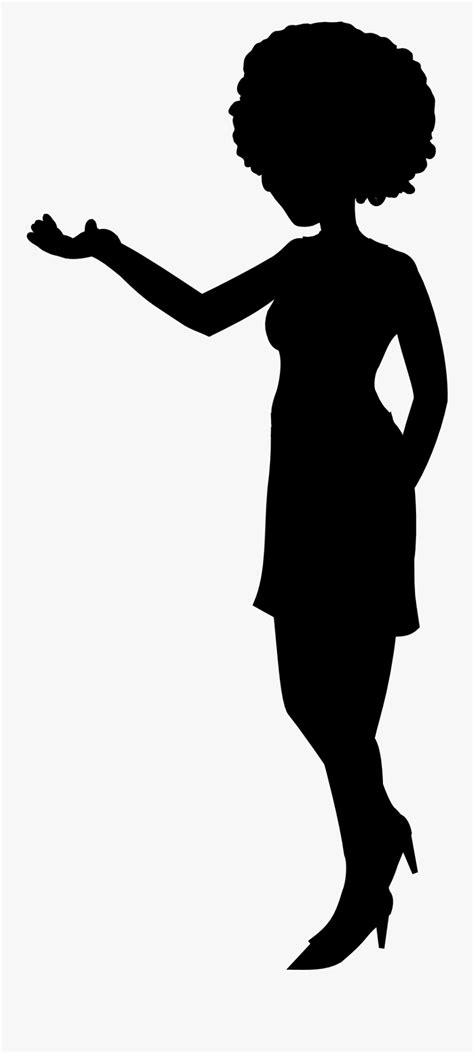 Afro Black Woman Silhouette Png Free Transparent Clipart Clipartkey