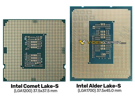 Leaked Intel Alder Lake S Picture Shows The Size Difference Between