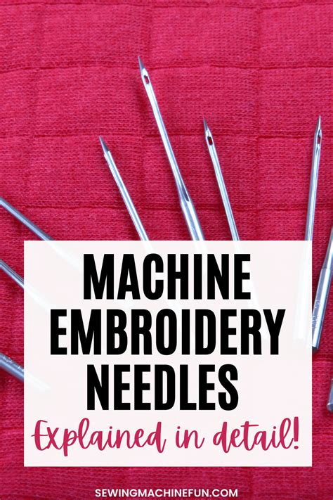 Choosing The Best Machine Embroidery Needle