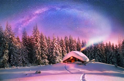 Christmas In The Carpathians Stock Image Image Of