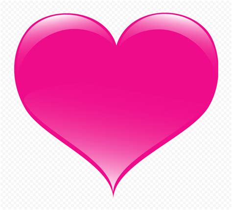 HD Pink Heart Love Valentine Emoji PNG Citypng