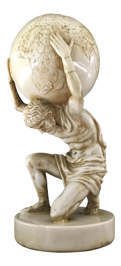 Vintage Greek Titan Atlas Sculpture Atlas Sculpture