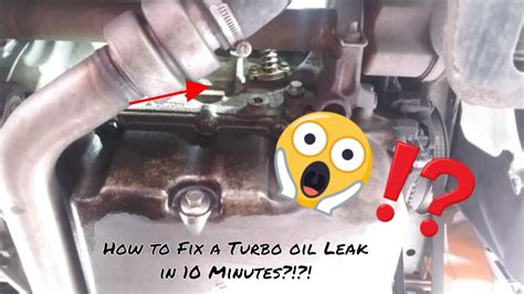 How To Fix A Turbo Oil Return Line Leak Youtube