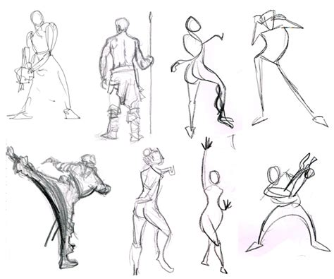 Basic Drawing 1 Examples Of Gesture Drawing From The Web