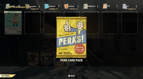 Fallout 76 How To Unlock Perks And Perk Packs