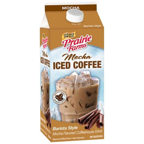 Prairie Farms Barista Style Mocha Iced Coffee Half Gallon Nutrition