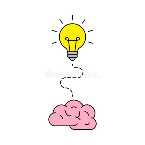 Bright Idea Icon Bulb Icon Brainstorming Creativity Idea Vector