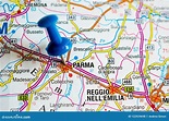 Parma on map stock photo. Image of close, city, travel - 122929698