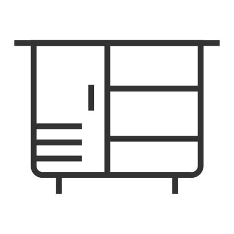 Cabinets Monochrome Vector Icons Free Download In Svg Png Format