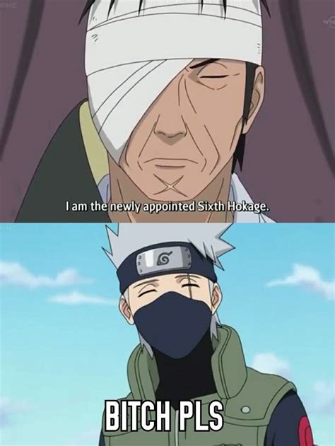 Kakashi Sixth Hokage Naruto Sasuke Sakura Naruto Funny Anime Naruto