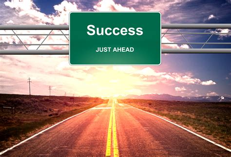 Free Photo Success Just Ahead Road Sign Success And Successful Life