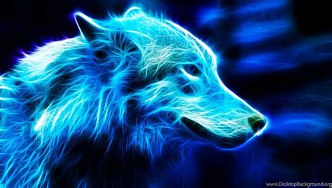 Download for free 70+ cool neon wolves wallpapers. Jestingstock.com Neon Blue Wolf Wallpapers Desktop Background