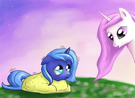 Princess Celestia And Luna Filly