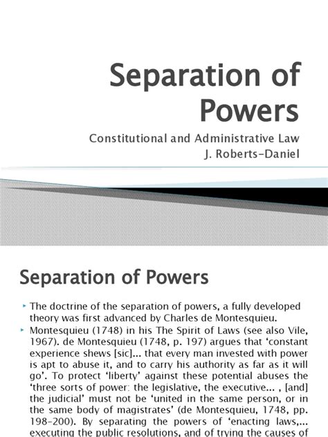 Separation Of Powers Powerpoint Pdf Separation Of Powers Judiciaries