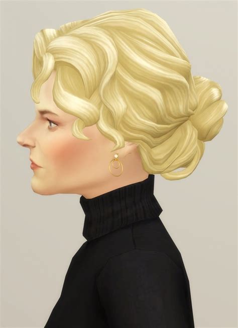 Curly Bun Female Hair At Rusty Nail Sims 4 Updates