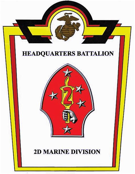 Official Logo Headquarters Battalion 2nd Marine Division Picryl