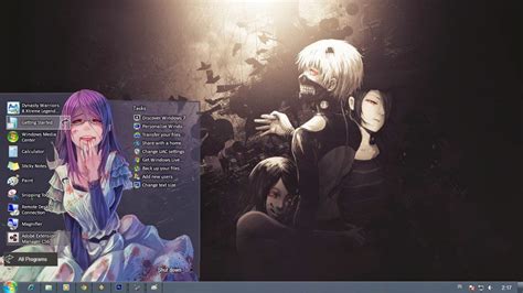 Tokyo Ghoul Theme Windows 7 Anime Theme Windows 7 Skins